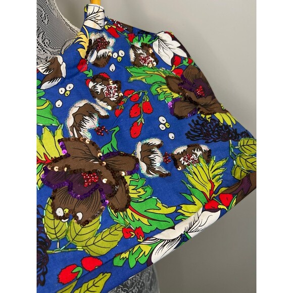 NWT New Tropical Handbag Bamboo Handle - Picture 2 of 9